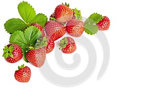 Bunch of strawberries photo