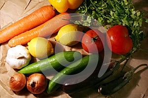 Bunch Of Vegetable & Fruits