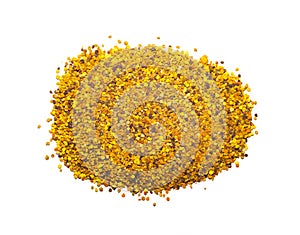 A bunch of yellow bee pollen