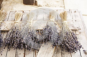 Bunches of lavender photo