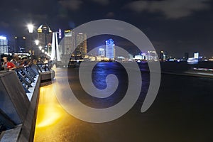 The Bund by Night in Shanghai