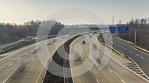 Bundesautobahn 7 the longest German Autobahn and the longest national motorway in Europe. Timelapse of traffic on A7.