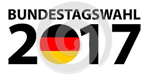 Bundestagswahl 2017 - German Politics Election Concept. German election, Bundestagswahl