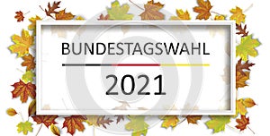 Bundestagswahl 2021 Frame Autumn Foliage Header