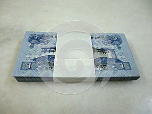 Bundle of 1 Ngultrum Bhutan Banknote