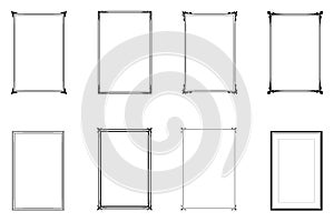 Bundle of decorative frames. Set 3