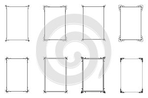 Bundle of decorative frames. Set 6