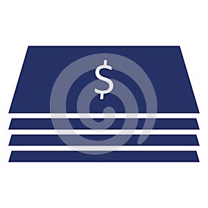 Bundle of dollar  Isolated Vector icon which can easily modify or edit