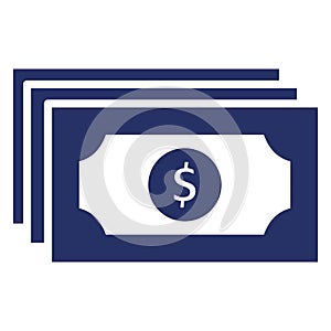 Bundle of dollars  Isolated Vector icon which can easily modify or edit