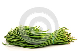 Bundle of fresh long beans