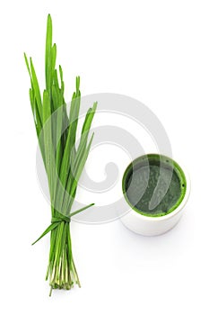 Huele de verde vegetales de hoja de fresco trigo césped jugo 