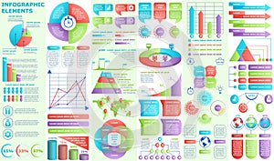 Bundle of infographic elements