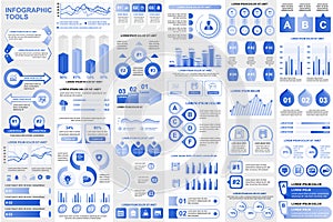 Bundle infographic elements data visualization info graphics.