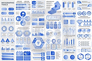 Bundle infographic elements data visualization info graphics.