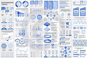 Bundle infographic elements data visualization info graphics.