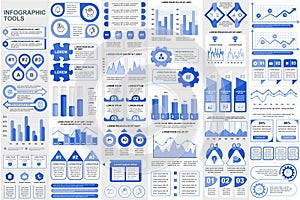 Bundle infographic elements data visualization info graphics.