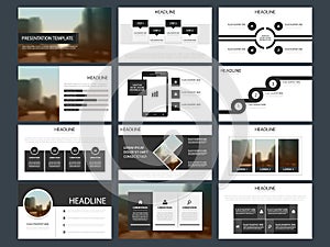 Bundle infographic elements presentation template. business annual report, brochure, leaflet, advertising flyer,