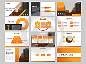 Bundle infographic elements presentation template. business annual report, brochure, leaflet, advertising flyer,