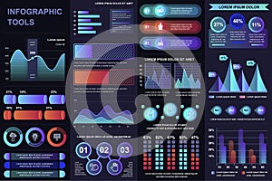 Bundle infographic UI, UX, KIT elements.