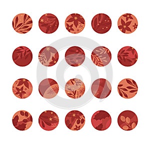 Bundle of insta highlights covers for holidays