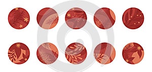 Bundle of insta highlights covers for holidays