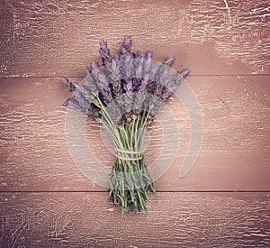 Bundle of lavender flowers