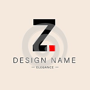 Bundle Minimalistic Logos. Monogram of letters Z. for business card photo