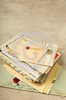 Bundle of old letters