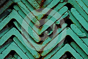 Bundle of steel angles  - closeup