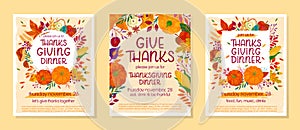 Bundle of Thanksgiving dinner templates