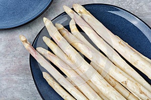 bundle of white asparagus