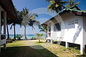 Bungalows in beach