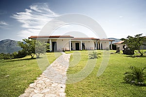 Bungalows on a hill