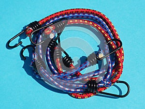 Bungee cord set with fixing hooks