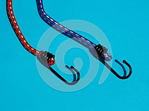 Bungee cord set with fixing hooks