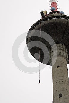 Bungee jump for TV tower in Vilnius photo