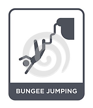 bungee jumping icon in trendy design style. bungee jumping icon isolated on white background. bungee jumping vector icon simple