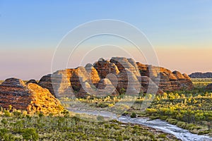 Bungle Bungles National Park just before sunset. photo