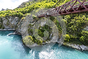 Bungy Jump at Kawarau Gorge Suspension Bridge