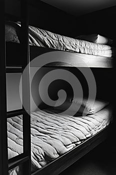 Bunk Beds in Dorm Room