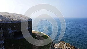 Bunker on the Adriatic sea coast in Rovinj, Croatia