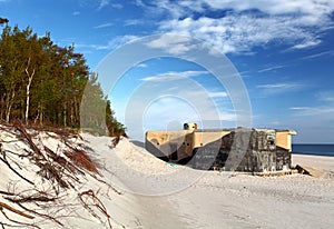 Bunker on beach