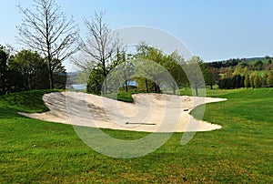 Bunker on a golf course