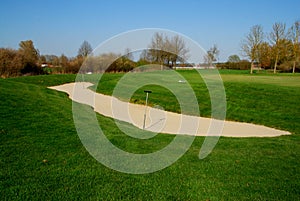 Bunker on a golf course