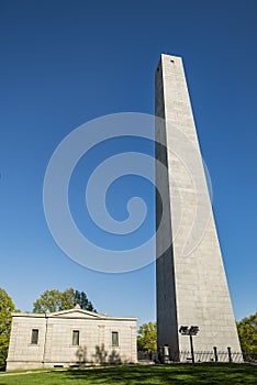 The Bunker Hill Monument in Boston, Massachusetts.