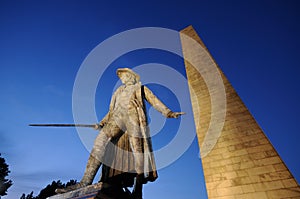 Bunker Hill Monument at Night