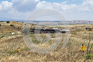 The bunker on the Israeli The bunker on the Israeli side of the Golan Heights is after the Doomsdof the Golan Heights is after th