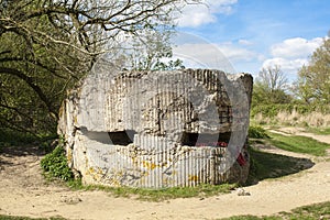 A Bunker pillbox on Hill 60 world war one