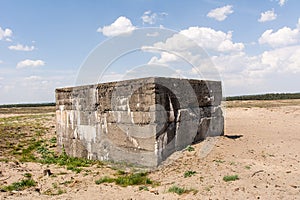 Bunker from the Second World War at Bledowska Desert Poland photo