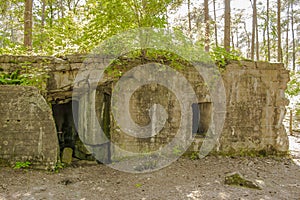 A Bunker of world war 1 in flanders fields
